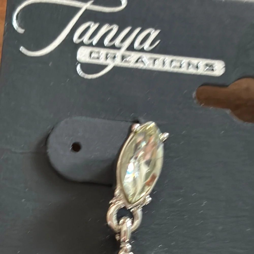 Tanya Creations Multicolor Earrings with Teardrop Bead